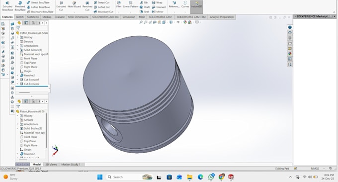 create industrial and mechanical cad models with engineering analysis