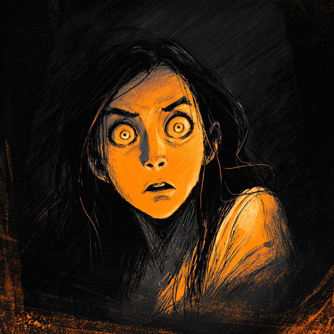 draw a horror illustration