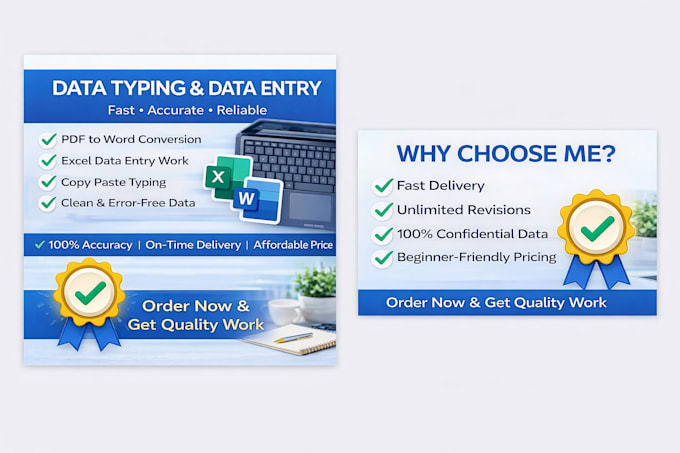 do accurate typing, data entry and assignment formatting