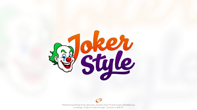 make an amazing joker clown logo