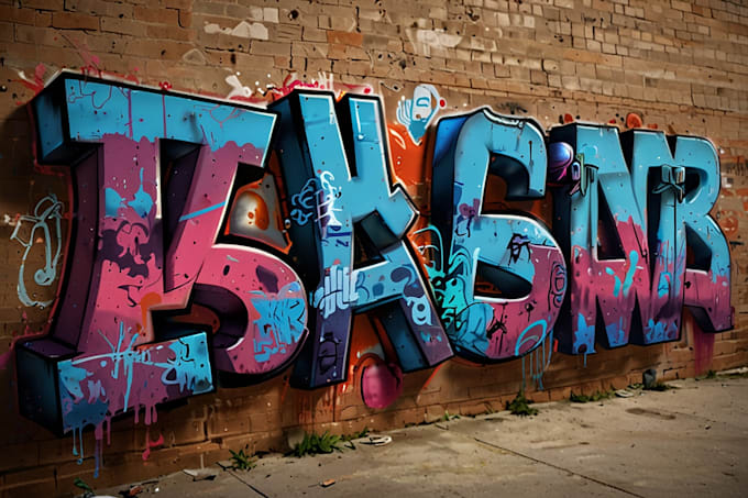 create custom graffiti art designs murals and wall arts