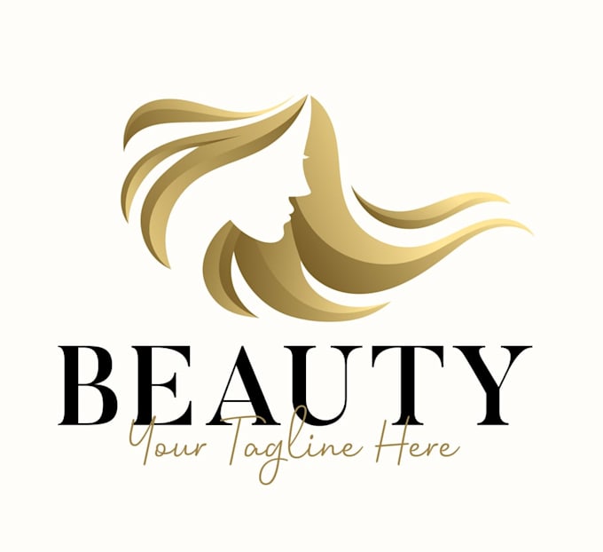 design luxury beauty logo with copyrights