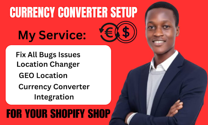 setup multi currency converter geolocation changer in shopify bug store website