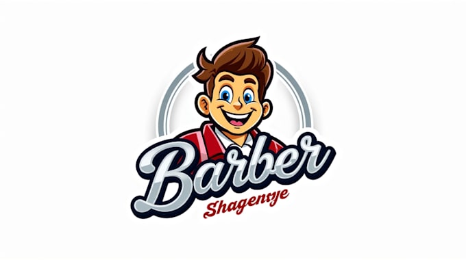design creative barber shop logo