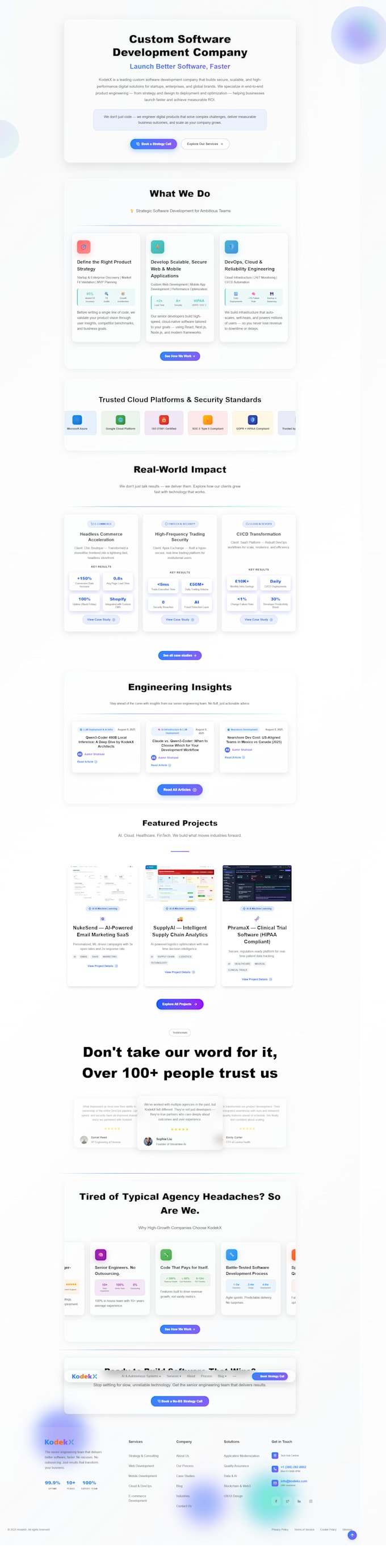 build or rebuild website development, landing page, frontend developer