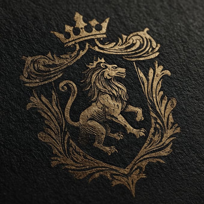 design luxury elegant modern heraldic crest logo