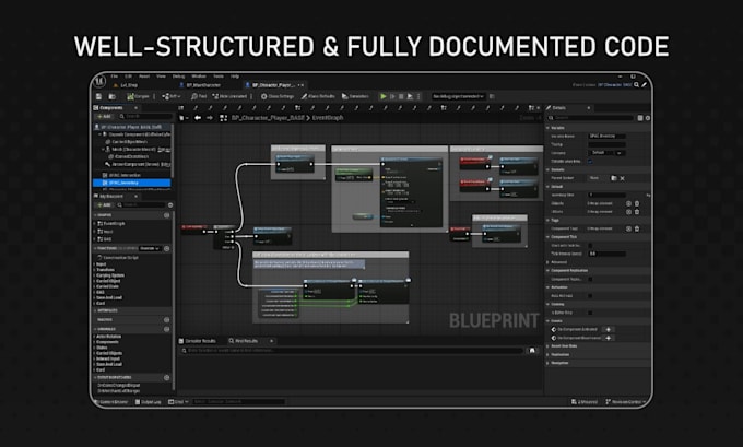 develop or fix blueprint features in unreal engine 5