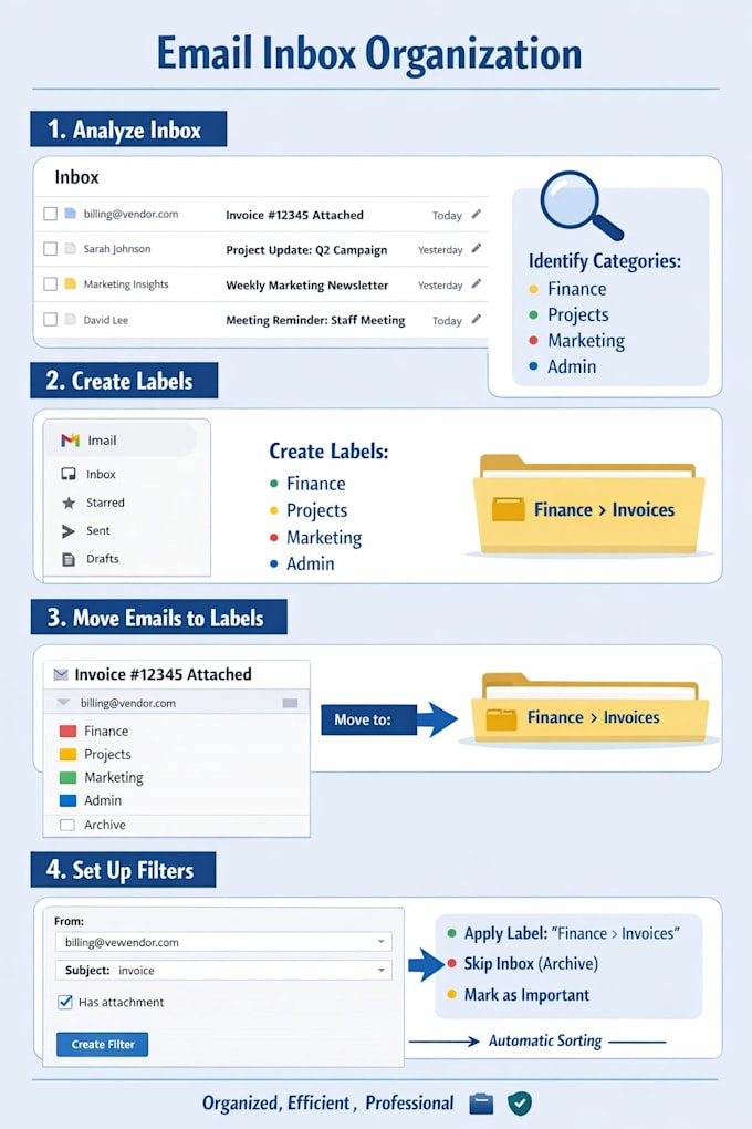 provide efficient email organization and calendar scheduling for you