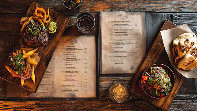 design creative awesome restaurant menu food menu