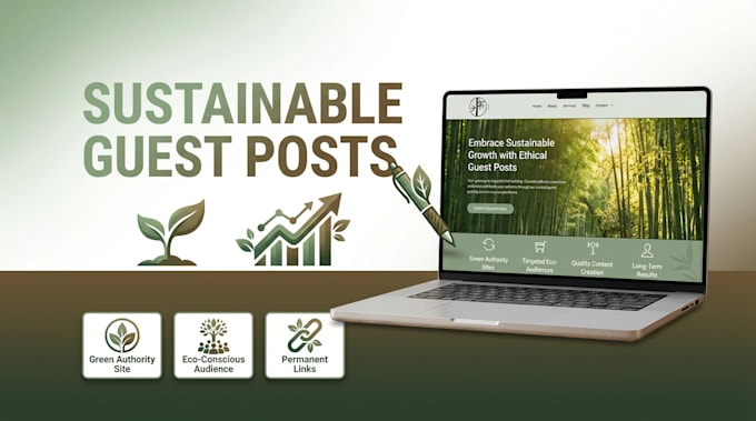 write eco friendly article with backlinks on a sustainable living website