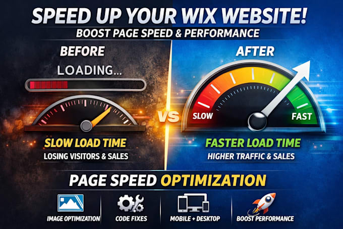 speed up your wix website with pagespeed optimization