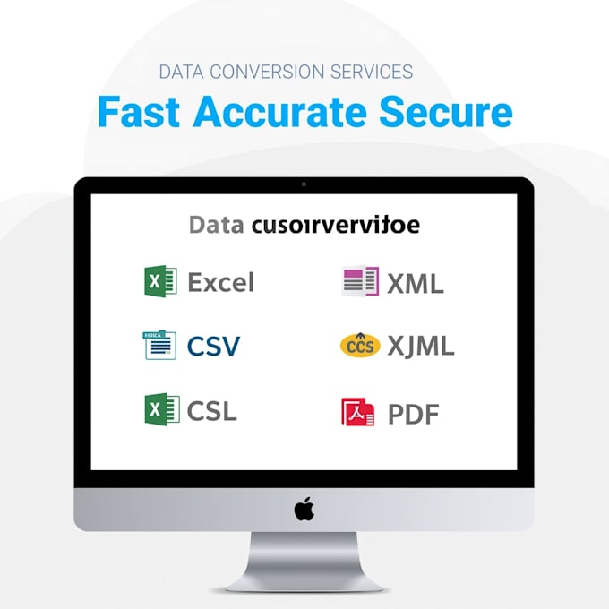 professional data conversion excel CSV XML json PDF