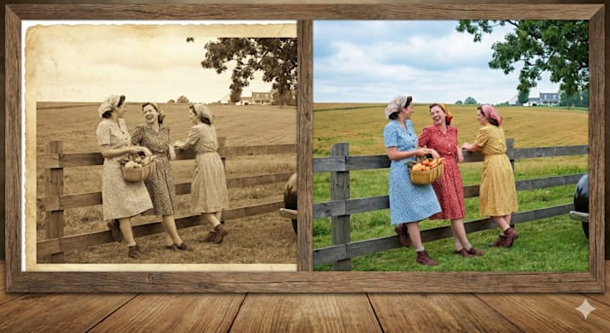 restore old damaged faded and torn photos professionally