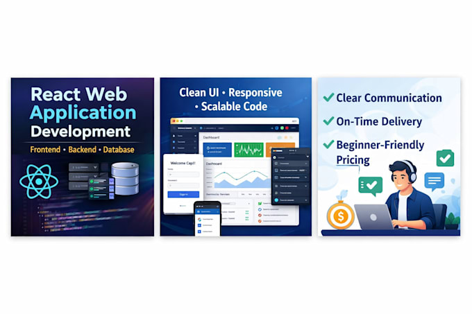 build a responsive web application with backend and database