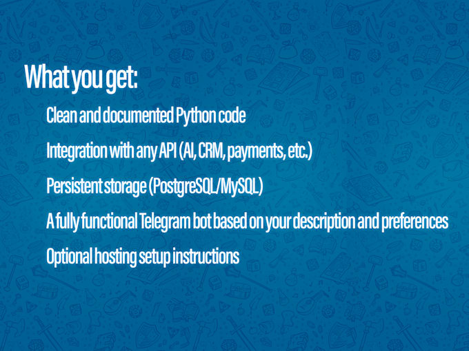 build a custom python telegram bot with aiogram