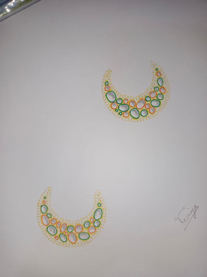 creat  hand  drawn jewelry design  sketches