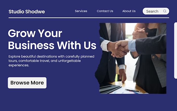create custom portfolio and business website using mern