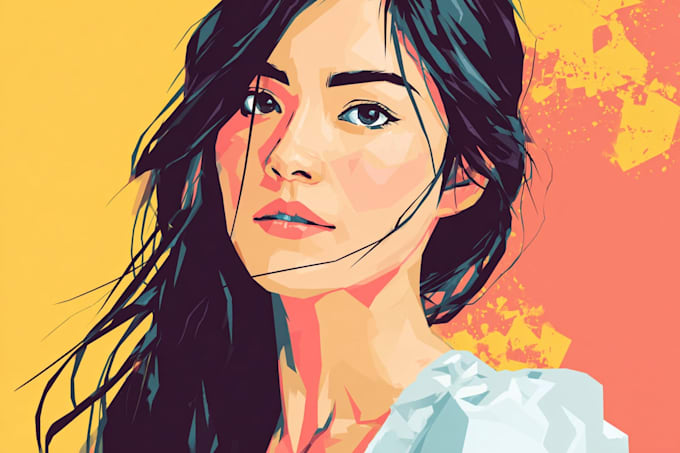 do professional cartoon vector portrait from your photo