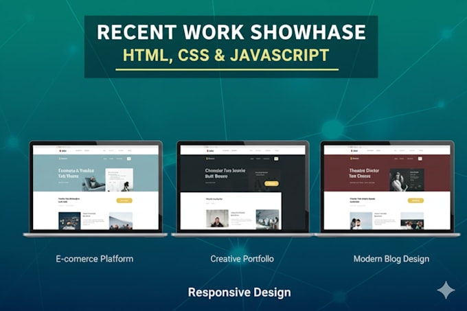 design a responsive website using HTML, CSS, and javascript