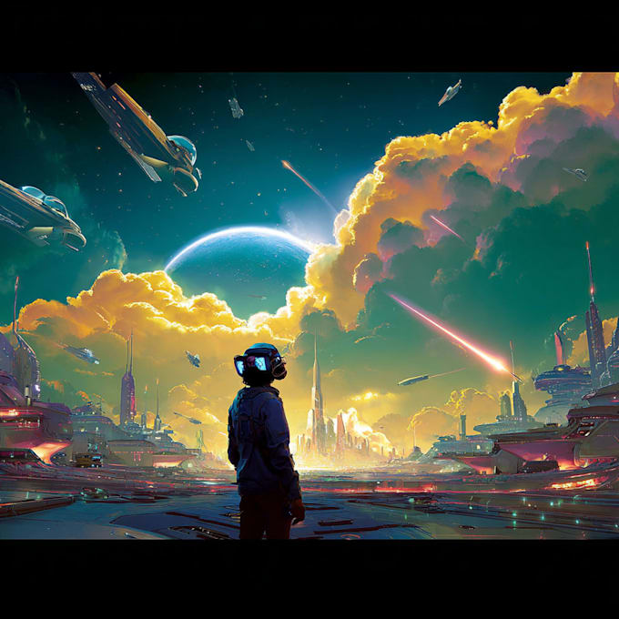 draw sci fi illustration and sci fi art