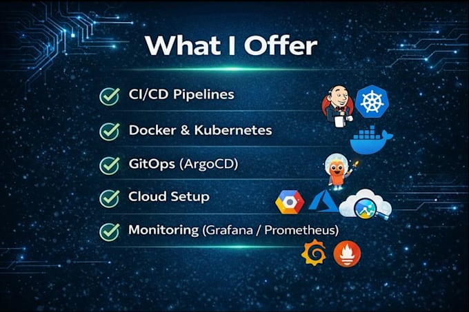 provide devops devsecops ci cd cloud setup on AWS gcp azure
