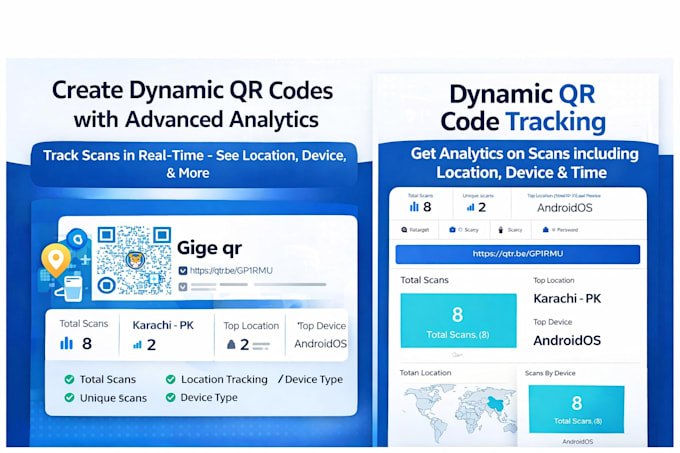 design branded dynamic qr code with tracking