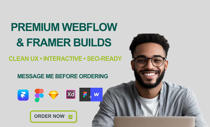 design, redesign webflow website figma to framer or webflow, framer developer