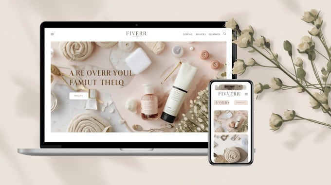 build skincare website, beauty salon or spa website, cosmetic website wordpress