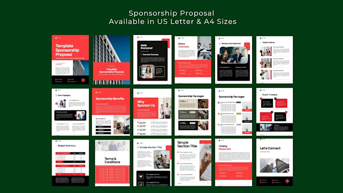 write a business proposal and event pitch deck