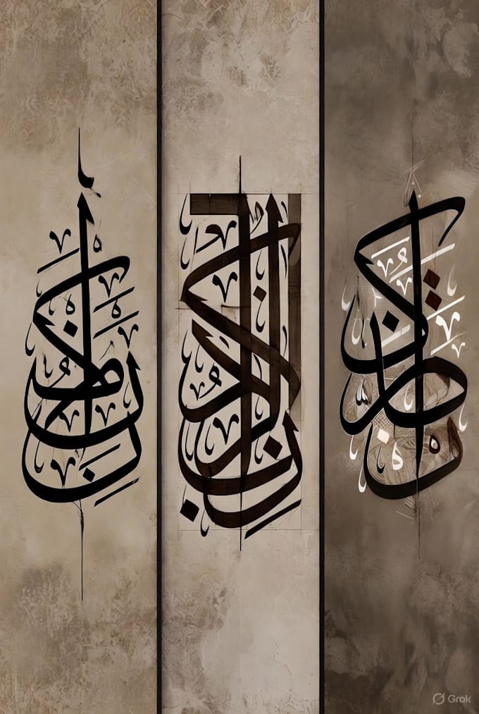 design islamic logo with arabic calligraphy