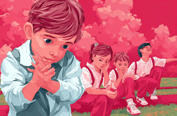 make pop art style children book design