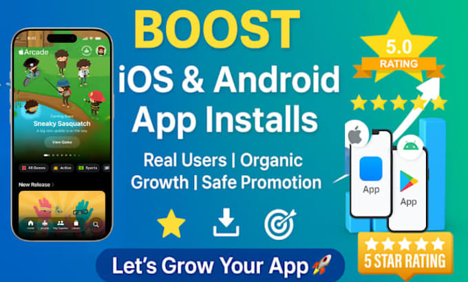 mobile app promotion increase android ios app installs play store game promotion