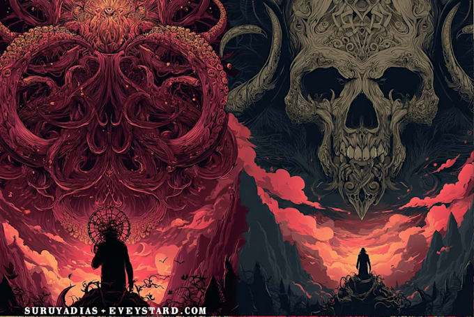 do dark art illustration