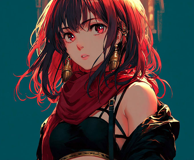 draw anime style character sprites