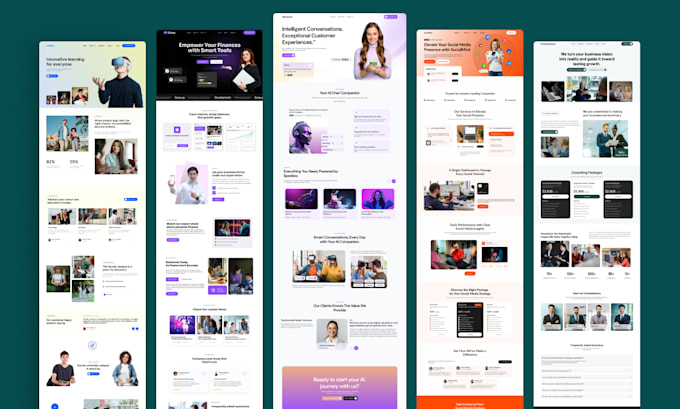 create a modern, responsive wordpress business website