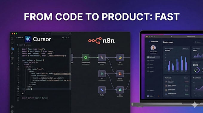 develop intelligent web apps with lovable ai, cursor, and n8n automation