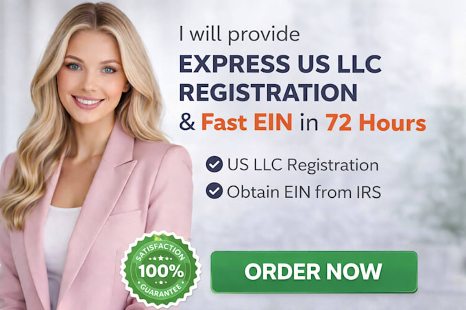 provide express US llc registration and fast ein in 72 hours