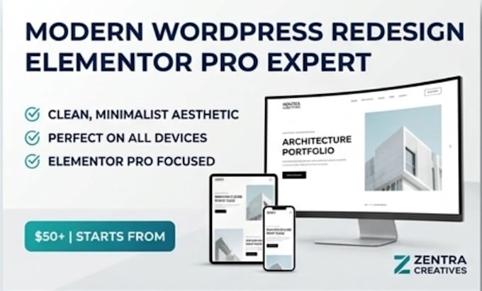 redesign wordpress website with elementor pro expert