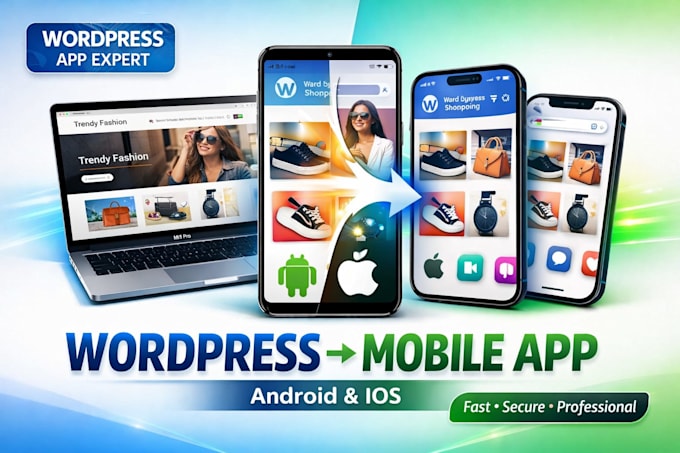 convert wordpress site to mobile app for android and ios