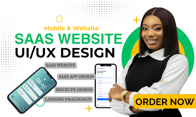 saas website design landing page design ui ux for saas ai saas platform