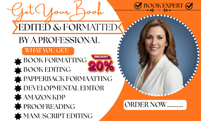 do book editing, proofreading, kindle and paperback formatting for amazon KDP