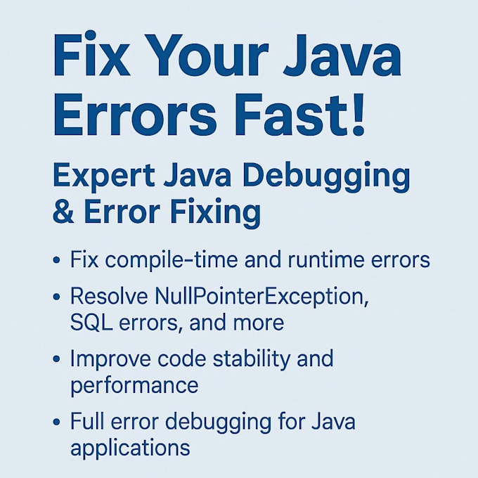 fix java errors, bugs, and spring boot issues
