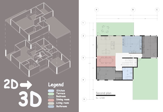 convert sketches and pdfs into autocad plans with simple 3d