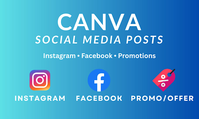 design canva social media posts for instagram and facebook