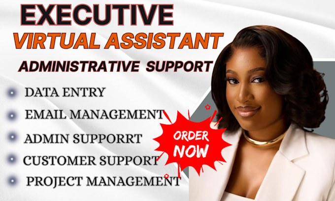 be your executive admin virtual assistant for data entry, social media manager