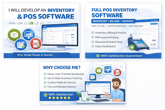 Develop inventory management software with billing system by Zahidkhan ...
