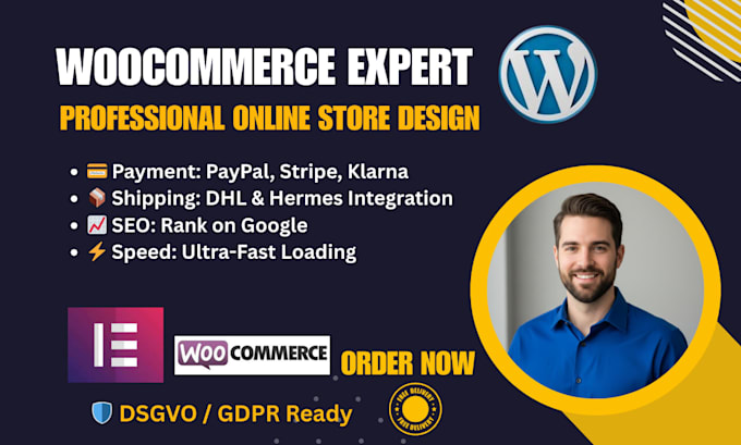 design develop wordpress woocommerce shop online store dsgvo german business