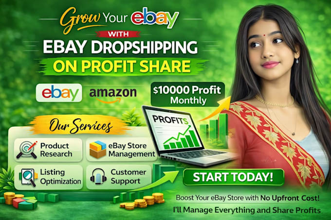 do ebay dropshipping on profit share