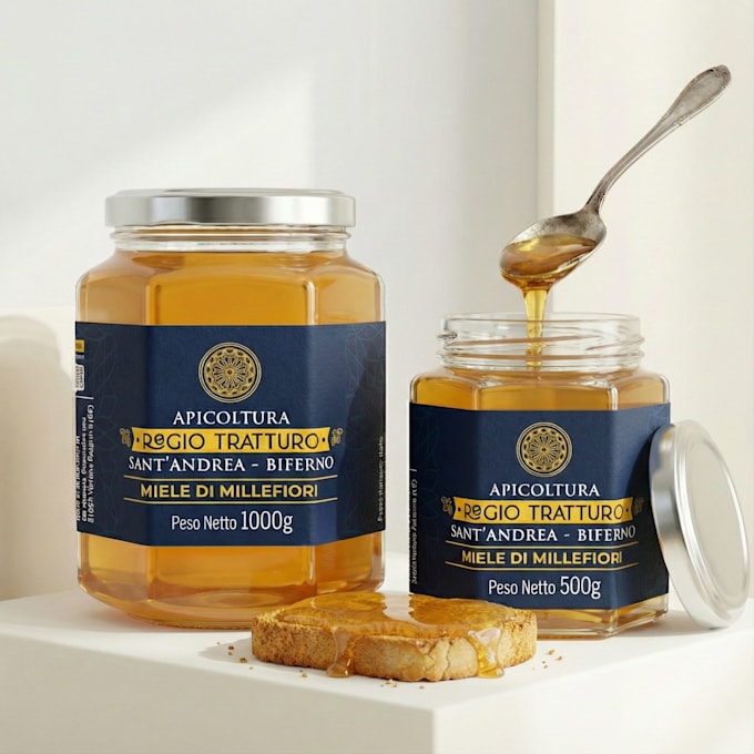 create premium honey jar labels for small farms and brands