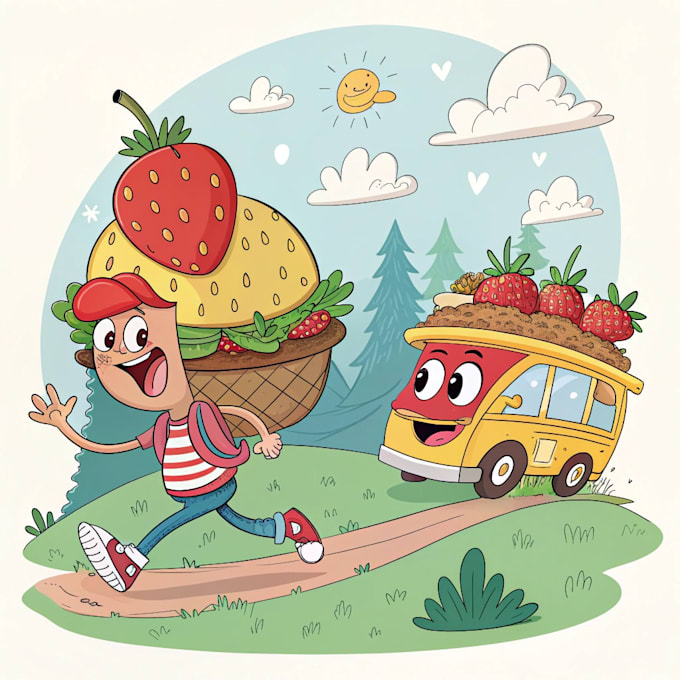 Make anything into cartoon ilustration by Hadangey | Fiverr